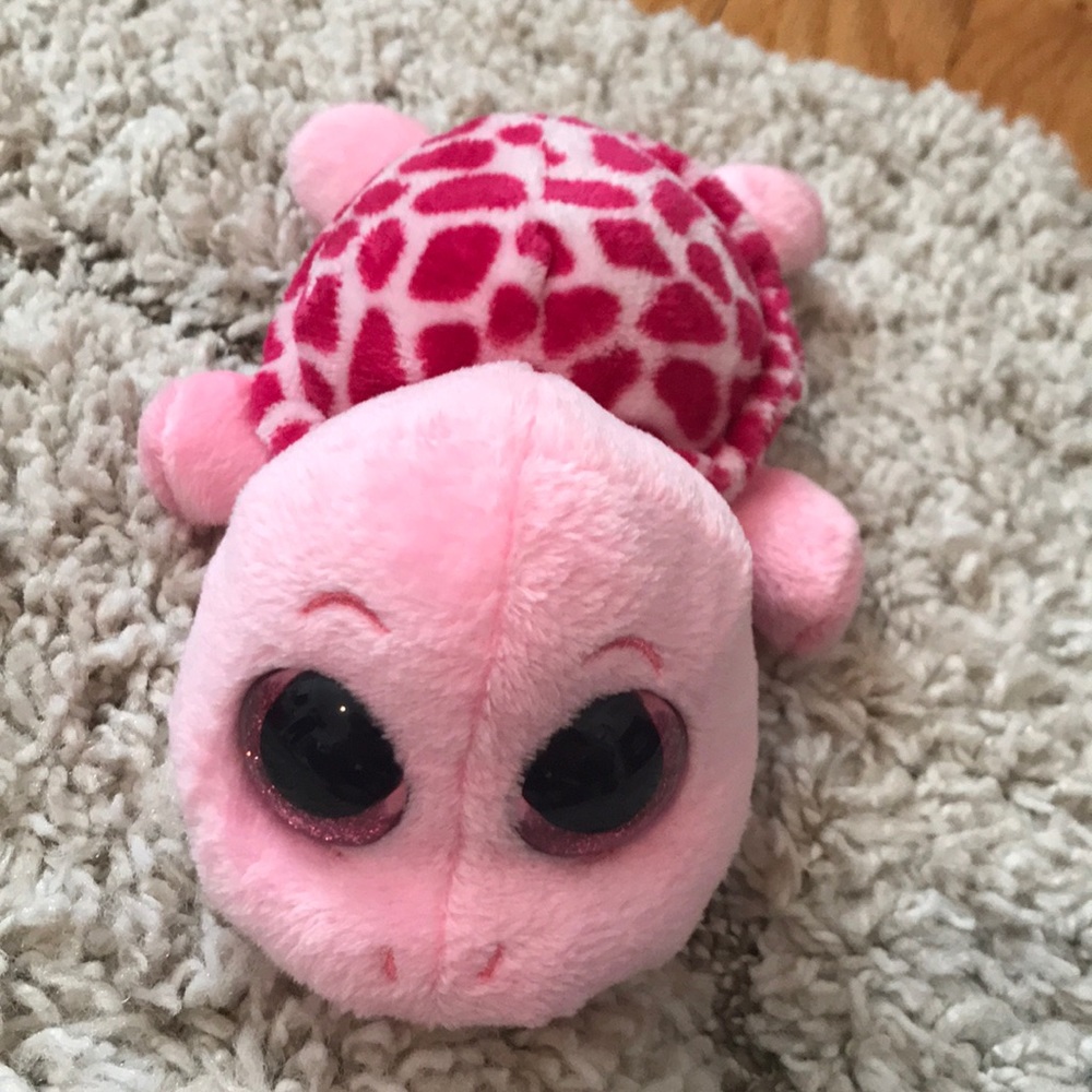 Pink turtle beanie boo